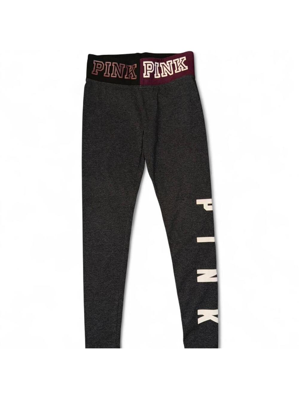 victoria’s secret pink leggings with graphic waistband